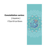 2021 New PVC Beautifully Constellation Printed Yoga Mat 6MM Beginner Non-slip Fitness Mat for Gym Home Travel Pad