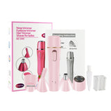 4 in 1 Electric Razor for Women Flawless Eyebrow Hair Remover Lady Shaver Electric Body Epilator for Legs Arms Bikini Line