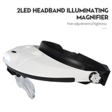 Headband Magnifying Glass With Led Lamp Magnifier For Beekeeping Equipment 1.0-6.0X Multiple Magnification Mirror With 5 Lens