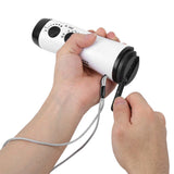 Small Portable AM FM Radio Plastic Outdoor Hand Crank Radio Flashlight Mobile Phone Charging Multifunction Flashlight Radio