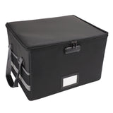Fireproof Document Bag Fireproof Waterproof Storage Box with Lock Suitable Folder Magazine Files Book Portable Office Safe Box