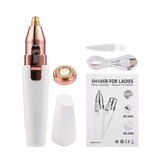 2 in1 Electric Eyebrow Trimmer USB Rechargeable Eye Brows Epilator Face Hair Remover Painless Body Shaver Women Mini Makeup Tool