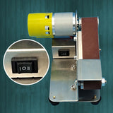 100-240V 50/60Hz Electric Belt Sander Polishing Sharpening Machine Fixed Angle Knife Sharpeners 96W Belt Sander Polisher DIY
