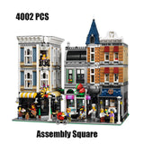MOC 2734pcs City Streetview series The brickstive Modern Library Model Building Blocks Bricks Kids Toys Gifts Christmas gifts