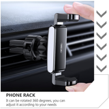 1Pc Car Phone Holder Adjustable Car Phone Mount Creative Phone Rack (Black)