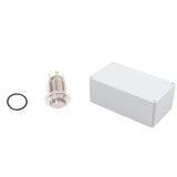 1 Pcs 3V Push Button Switch Doorbell Button Blue LED 12 Mm &amp; 1 Pcs ABS Plastic Electronic Housing Box Connection Box