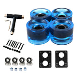 Skateboard Wheels Set With Bearings 82A Longboard Wheels PU Wheels Cruiser Wheels Street Upgrade Replacement