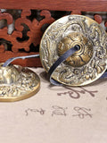 Yoga Cymbal Bell Cymbals Brass Chimes Tibetan Buddhist Style Tingsha Meditation Yoga Accessory Instrument Cymbals Gift