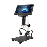 7-inch LCD Video Microscope with 32GB TF Card 1200X Microscope&amp;amp;Telescope 1080P with  IR Remote Adjustable Metal Stand&amp;amp;LED Light