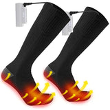 Heated Socks for Women Men,Heating Socks with 3 Heat Settings, Rechargeable Washable Warm Winter Cotton Socks
