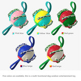 Outdoor Training Dog Toys Frisbee Football Bite Resistance Toy for Dogs Pet Products Plush Accessories Supplies Interactive Home