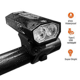 USB Recharge Waterproof LED Bicycle Light 500LM T6 LED Glare Mountain Bike Flashlight Bike Bicycle Front Lamp Cycling Equipment