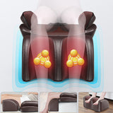 Electric Shiatsu Massage Chair Household Automatic Body Massager Cushion Multi-function Kneading Neck Shoulder Back Pain Relief