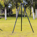 Camping Tripod Fire Hanging Pot Outdoor Campfire Cookware Picnic Grill Collapsible Cooking Tripod Outdoor Party BBQ