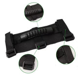 4 Pieces Roll Bar Grab Handles with 3 Straps Fits for Yj TJ JK Replacement