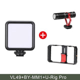 Ulanzi U-Rig Pro Smartphone Video Rig w 3 Shoe Mounts Filmmaking Case Handheld Phone Video Stabilizer Grip Tripod Mount Stand