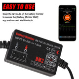 For Android IOS Phone Digital Analyzer BM2 Bluetooth 4.0 With Alarm Voltage Charging Cranking Test 12V Car Battery Monitor