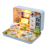 Box Theatre Diy Wooden House for Dolls Miniature Home 13 Styles Nostalgic Theme Doll House Furniture Accessories Toys for Kids