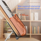Desktop Reading Book Holder Stand Base 360° Rotation Alunimum + Wood Design Tablet Stand Adjustable Multifunction Laptop Stand