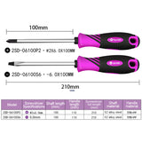 2pcs Screwdriver Magnetism S2 Slotted &amp; Phillips Screwdrivers Cross Tips Soft Handle Screw Driver Household Repair  Hand Tools