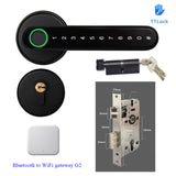 TTLock or Tuya APP Smart Remote Control Fingerprint Biometrics Lock Support Password Number Code Key