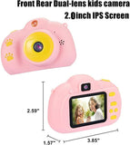 Children Fun Camera with Memory Card USB Rechargeable Child Cameras with HP IPS Digital Screen Mini Toy Gift Kids Camera