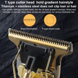 T9 USB Rechargeable Hair Clipper Electric Hair Trimmer Cordless Shaver Beard Razor 0mm Men Barber Hair Cutting Machine for men