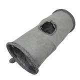 Collapsible Cat Tunnel  Kitten Play Tube for Large Cats Dogs Bunnies With Ball Fun Cat Toys 2 Suede Peep Hole pet toys WF