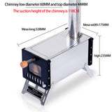Camping Folding Furnace Wood Burning Furnaces Winter Outdoor Heating Cooking Kitchenware Firewood Cooking for Camping Hiking