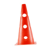 12 Inch Color Perforated Plastic Cone 10 Pack Set - Football, Football, Basketball, Agile Drill Training Venue Mark With Storage