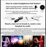 Flash Light Cute Ears Wireless Headphones Bass Noise Cancelling Adults Kids Girl Bluetooth Headsets Support TF Card With Mic