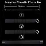 250LBS Resistance Bands Set with Workout Bar Exercise Band Fitness Stick Home Gym Bodybuilding Pilates Bar Kit Fitness Equipment