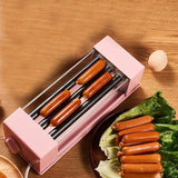 Electric Sausage Machine, Multifunction Hot Dog Kebab Machine Teppanyaki Barbecue Grill, Steak DIY Hamburger Baking Make