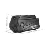 WEST BIKING 8.6L Large Capacity Bicycle Bag Waterproof Rear Seat Bag Reflective Strip MTB Rear Bag Outdoor Riding Equipment