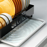Dish Storage Rack Stainless Steel Kitchen Dish Drying Rack Dish Rack Kitchen Shelves With Drainer Tableware Container