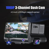 Car DVR 3/2 Cameras Lens 4.0 Inch Camera Dual Lens DVRS Auto Rearview Cam Recorder Camera With Recorder Video M1E9