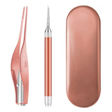 Ear Pick LED Light Earwax Removal Ear Cleaner Set Baby Adults Ear Care Set Earpick Nose Clean Tweezers Picks Wax Remover