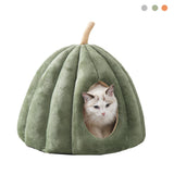 Winter Warm Cats Bed Nest Washable Dog Mat Soft Cute Cat Bed House Indoor Dog Beds for Small Dogs Removeable Pet Pumpkin House