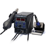 Upgrade Rework Soldering Station 2 in 1 SMD Hot Air Gun + Soldering Iron Thermoregulator  LED Display SMD Soldering Iron 8786D