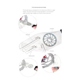 8 Pcs Bike Disc Brake Correction Wrench Brake Rotor Alignment Truing Tool with Disc Brake Pads Tool for MTB Road Bike