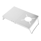 Portable Camping Table  Gas Stove Desk Indoor for Camping Trips