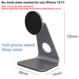 Desktop Magnetic iPhone Holder Cell Phone Stand For iPhone 12 iPhone 13 Universal iPad Aluminum Adjustable Tablet Stand