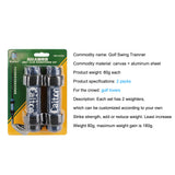2pcs/bag Golf Swing Trainner Golf Club Weighting Kit Swing Trainer Practice Clip Tool for Golf Clubs Warm up Aid