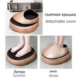 Electric Foot Massager Vibration Massage Air Pressure Machine Heating Roller Shiatsu Kneading Massage Device