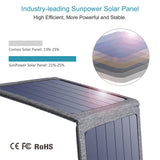 CHOETECH Solar folding Charger 14W USB Output Devices Portable Waterproof Solar Panels for iPad iPhone X XS samsung Smartphones