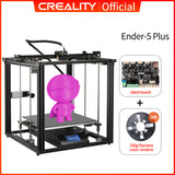 CREALITY 3D Printer Ender-5 Plus Dual Y-axis Motors Glass Build Plate Power off Resume Printing Masks Hot Sell