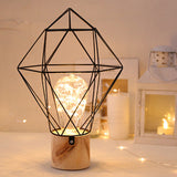 Nordic Art Iron Hollow Table Lamp LED Copper Wire Lamp Night Light Living Room Bedroom Bedside Reading Light For Wedding Party