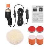 Car Polisher 12V Compact Polishing Machine Detail Scratches Killer Pocket Size Car Polisher Kit Scratch Repair Tool Set