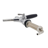 Standard European Beer Flow Control Faucet with 100mm Shank &amp; 8mm Elbow Tailpiece G5/8" Adjustable Beer Tap Homebrew Kegging Bar