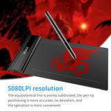 VEIKK S640 Graphics Drawing Tablet 6 x 4 Inch Active Area 8192 Levels Pressure Art Graphics Tablet with Battery-free Stylus